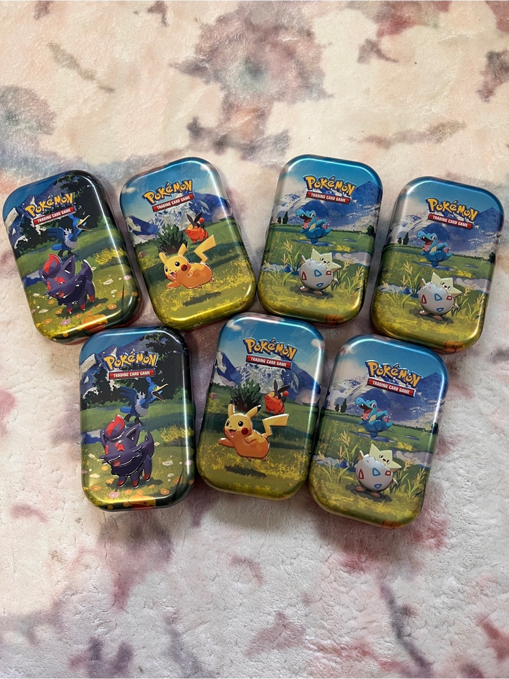 LIKE NEW Empty Pokemon Collectible Tin Set